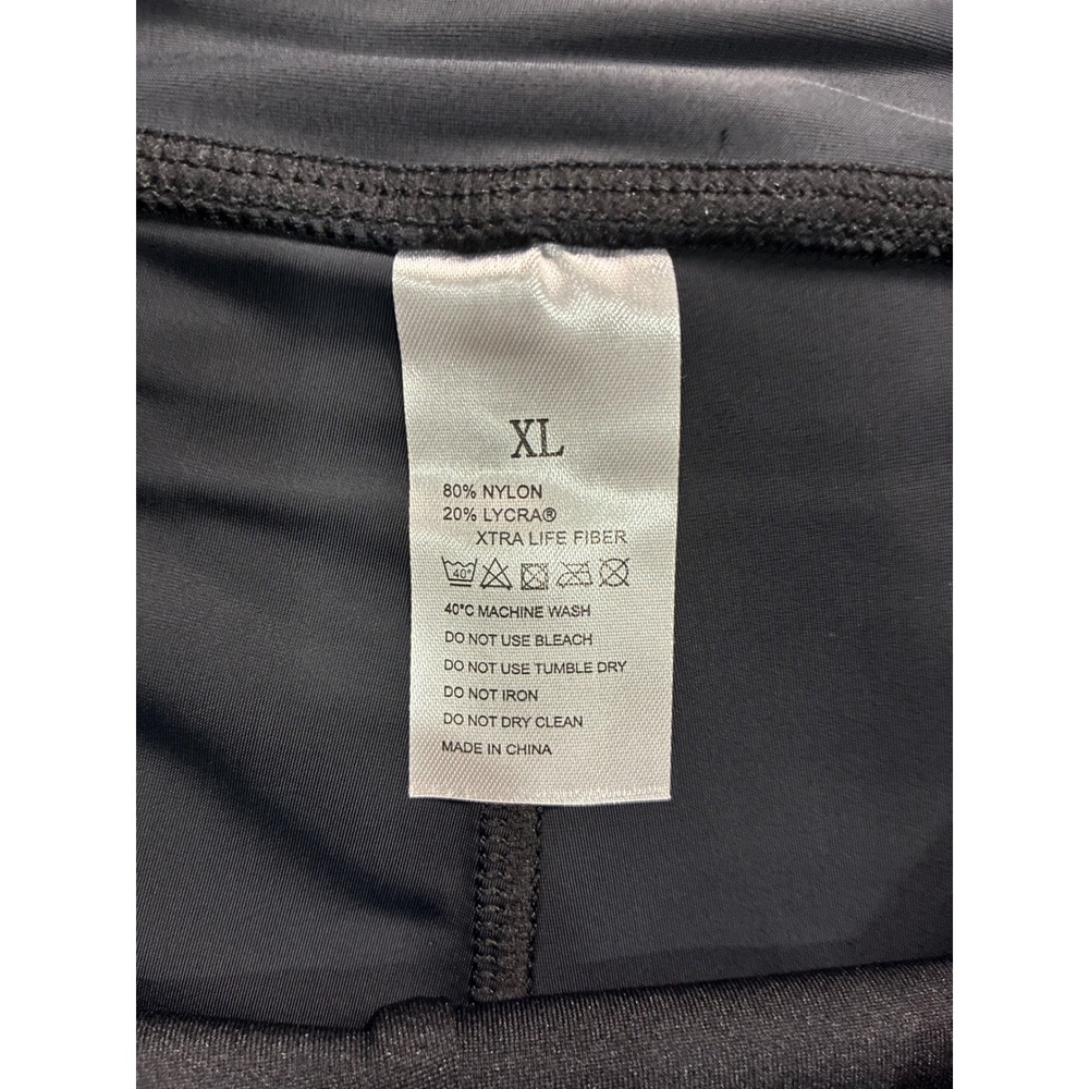 Womens Black Athletic Swim Skort XL Built-in Shorts Nylon Lycra UPF 50+ Skirt - Picture 5 of 5